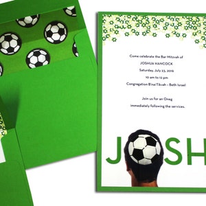 SOCCER Mitzvah Invitation Set