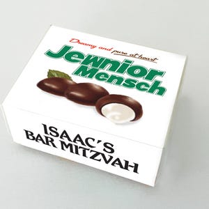 JEWNIOR MENSCH Personalized Candy Wrappers — Lot of 24