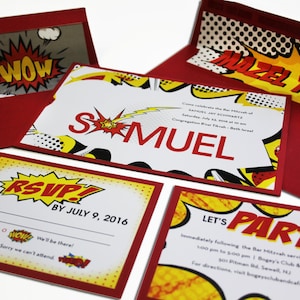 ACTION Mitzvah Invitation Set