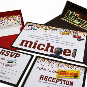 CANDY Mitzvah Invitation Set