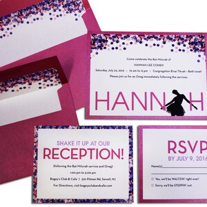 DANCE Mitzvah Invitation Set