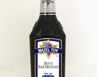 XL MAZEL TOV (Manishewitz) Wine Labels (1.5L)