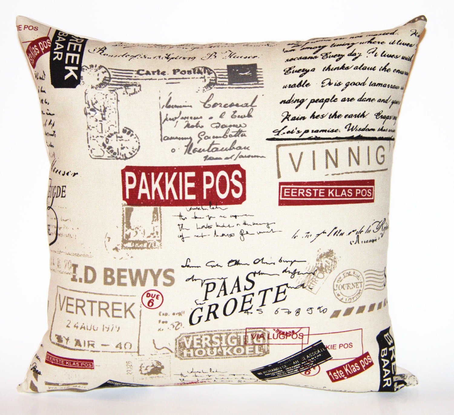 Afrikaans Pillow Cushion no R. Cover only. Afrikaans words Etsy