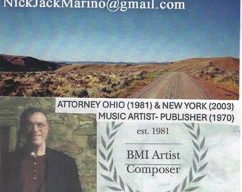 Nicholas Jack Marino Publishing - { BMI & HFA Music Affiliate }