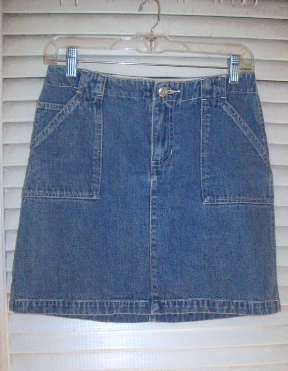 Denim Mini Skirt ~ Size 1 Gap Jeans MINI SKIRT Or 