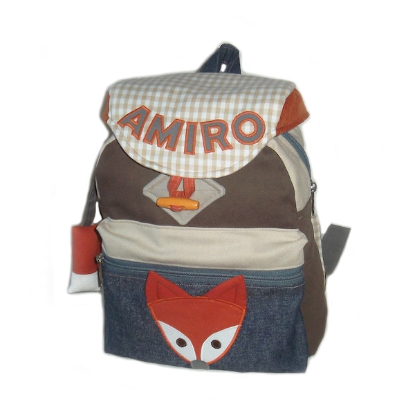 Kinderrucksack Kindergartenrucksack Kindergartentasche Fuchs für Jungen