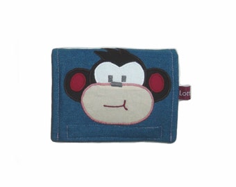 Wallet monkey tooth for girls