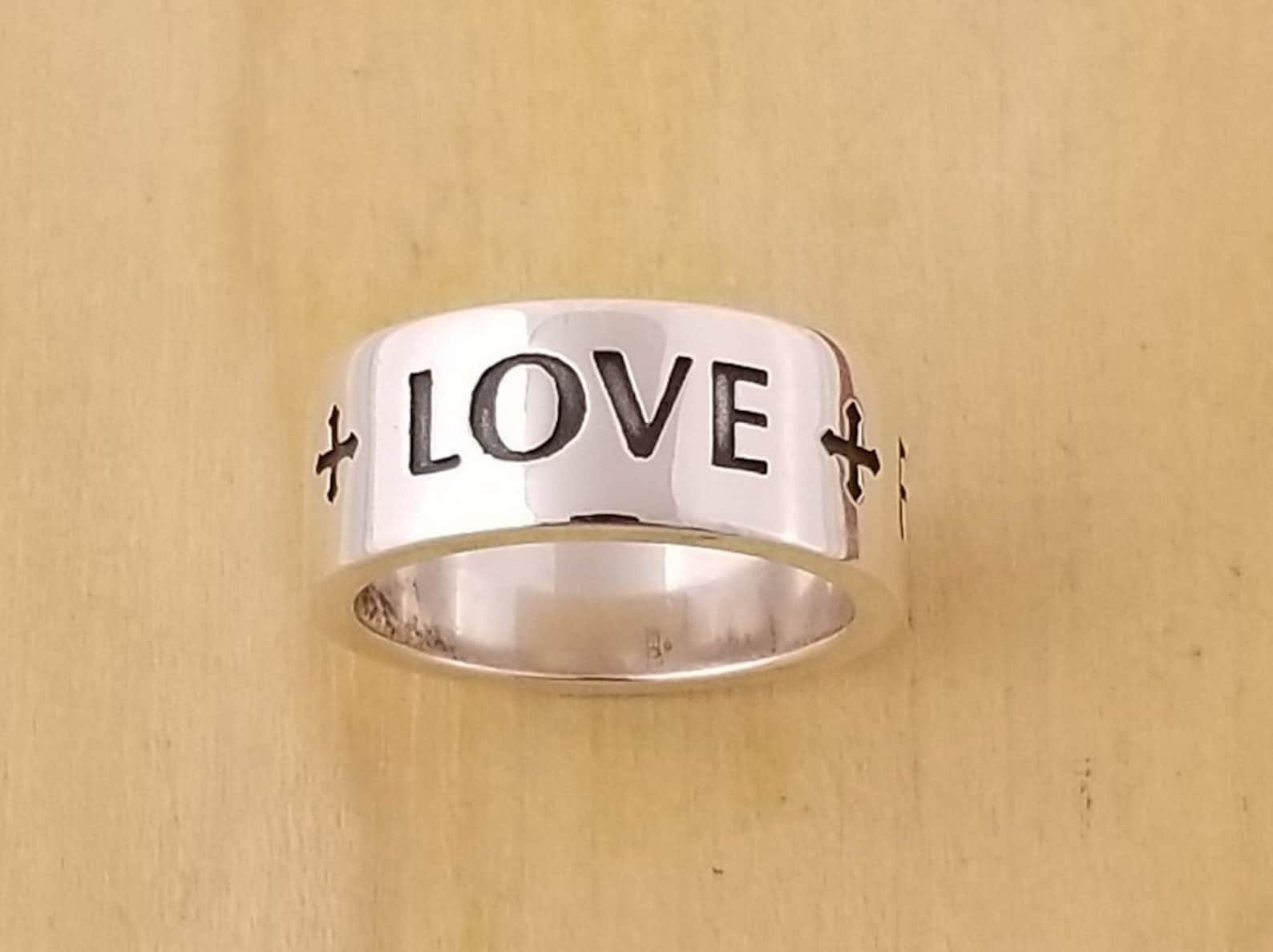 Retired James Avery Sterling Faith Hope & Love Ring Size Etsy