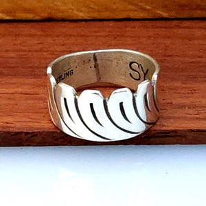 Size 6-1/4 - Navajo Steve Yellowhorse Sterling Silver  Ring - Excellent Condition