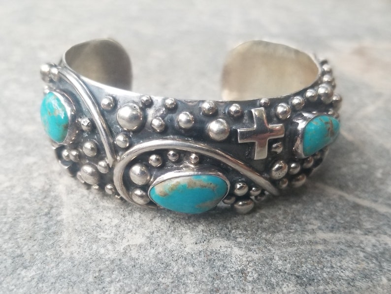 Nakai Brenda Barbone Navajo Sterling Silver and Turquoise - Etsy