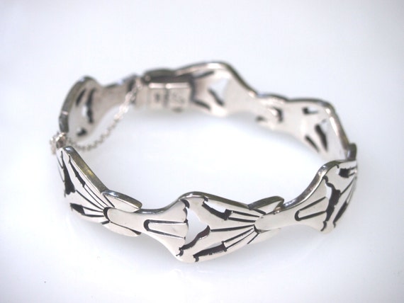 Very Unique Native American Solid Sterling Silver… - image 5
