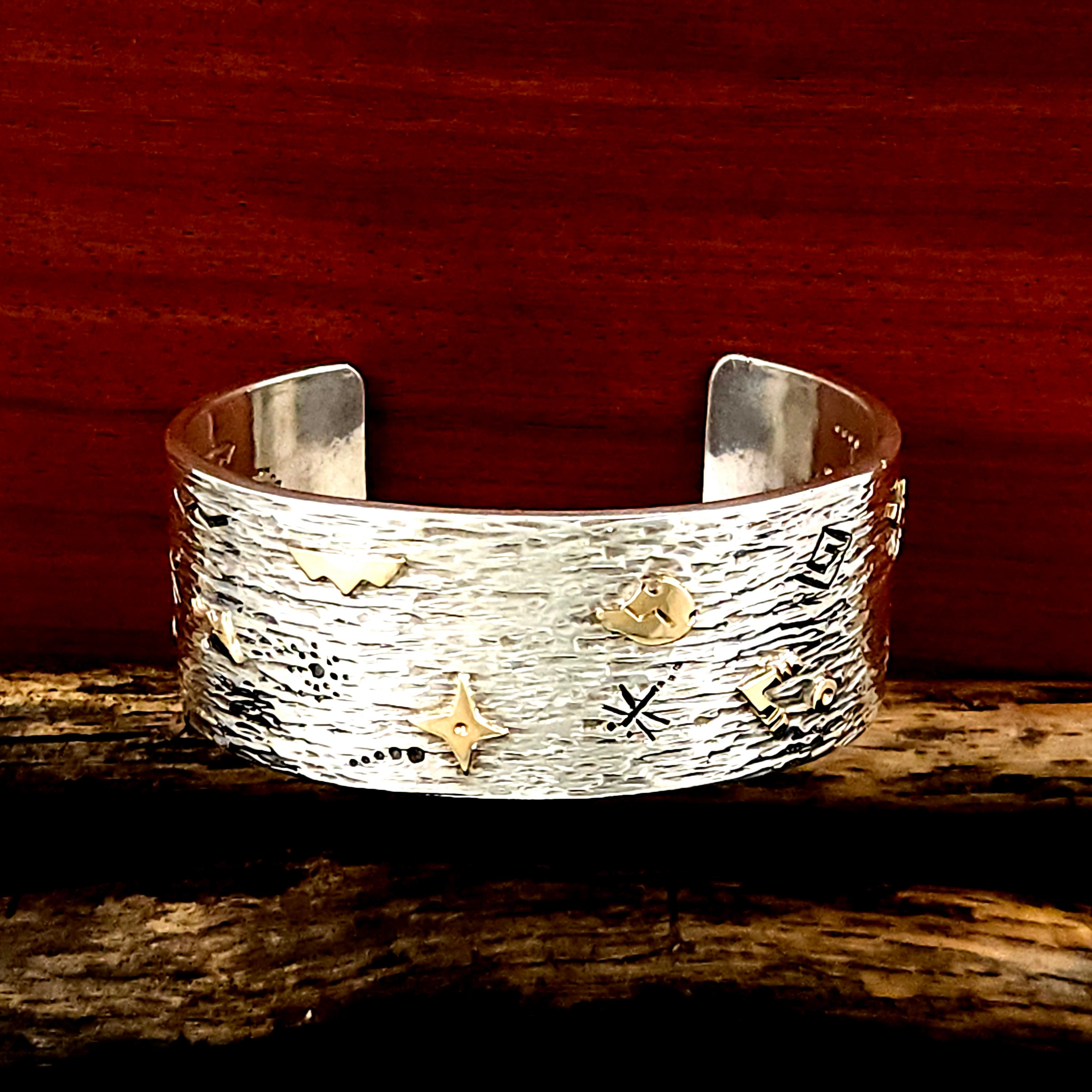 通販 送料無料  Sterling Solid - Yazzie Kee Silver Navajo Gold 14k and アクセサリー