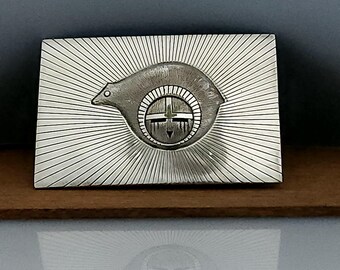 Vintage 1980\'s Silver Plated Stainless Steel Mesh Belt With Gold Tone Tip Vintage 1980s Silver Metal Mesh Scale Belt Selected by  main image 2