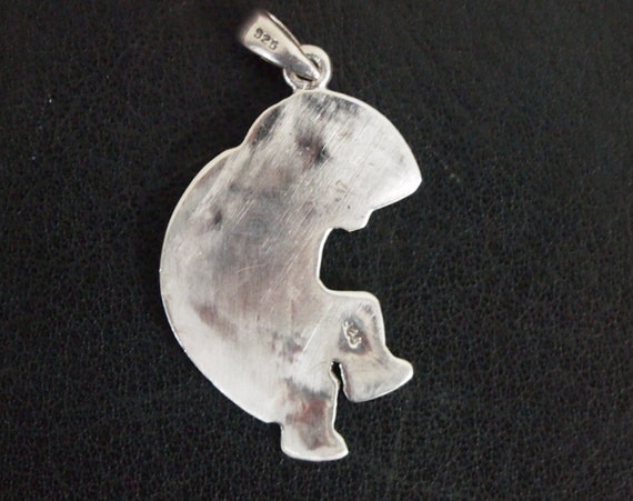 Sterling Silver Hopi Pendant and Bracelet - 33  g… - image 4