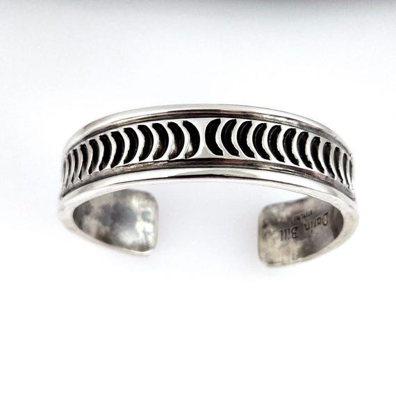 Rich Reeves Vintage Native American Navajo Sterling Silver Hogan Bracelet Rich Reeves Vintage Native American Navajo Sterling Silver Hogan Bracelet