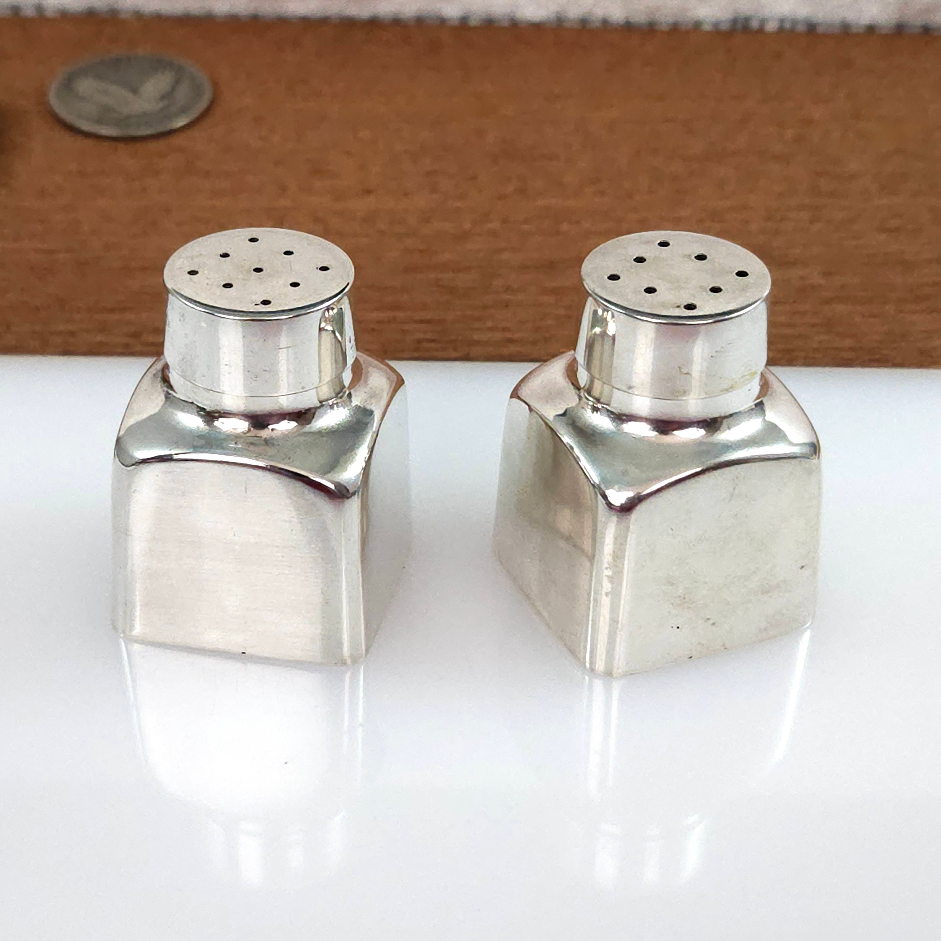 Vintage Sterling Silver Tiffany Salt and Pepper Shaker Set - 51.8
