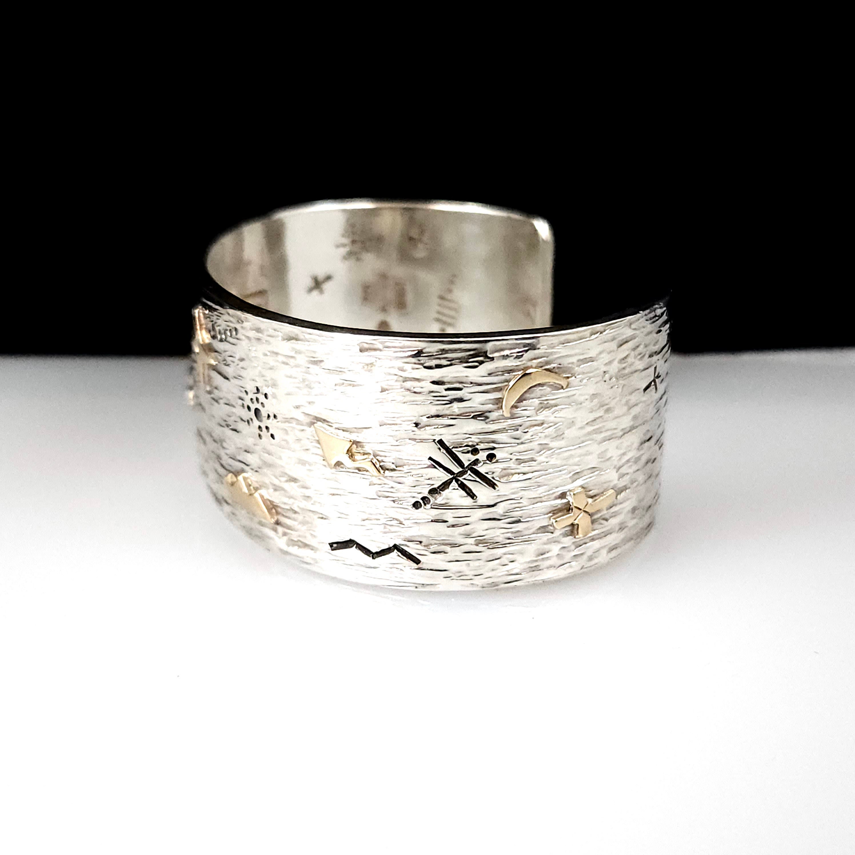 Kee Yazzie - Solid Sterling Silver and 14k Gold Navajo