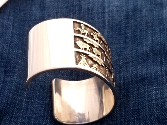 Amazing - Massive  - Solid Sterling Silver  and 1… - image 4