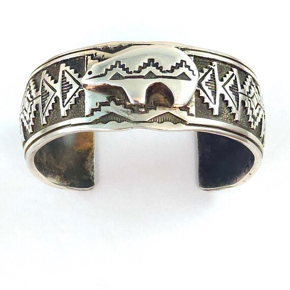Heavy 77 Gram Southwest Jasper Sterling Silver Thunderbird Bracelet Cuff Heavy 77 Gram Southwest Jasper Sterling Silver Thunderbird Bracelet Cuff