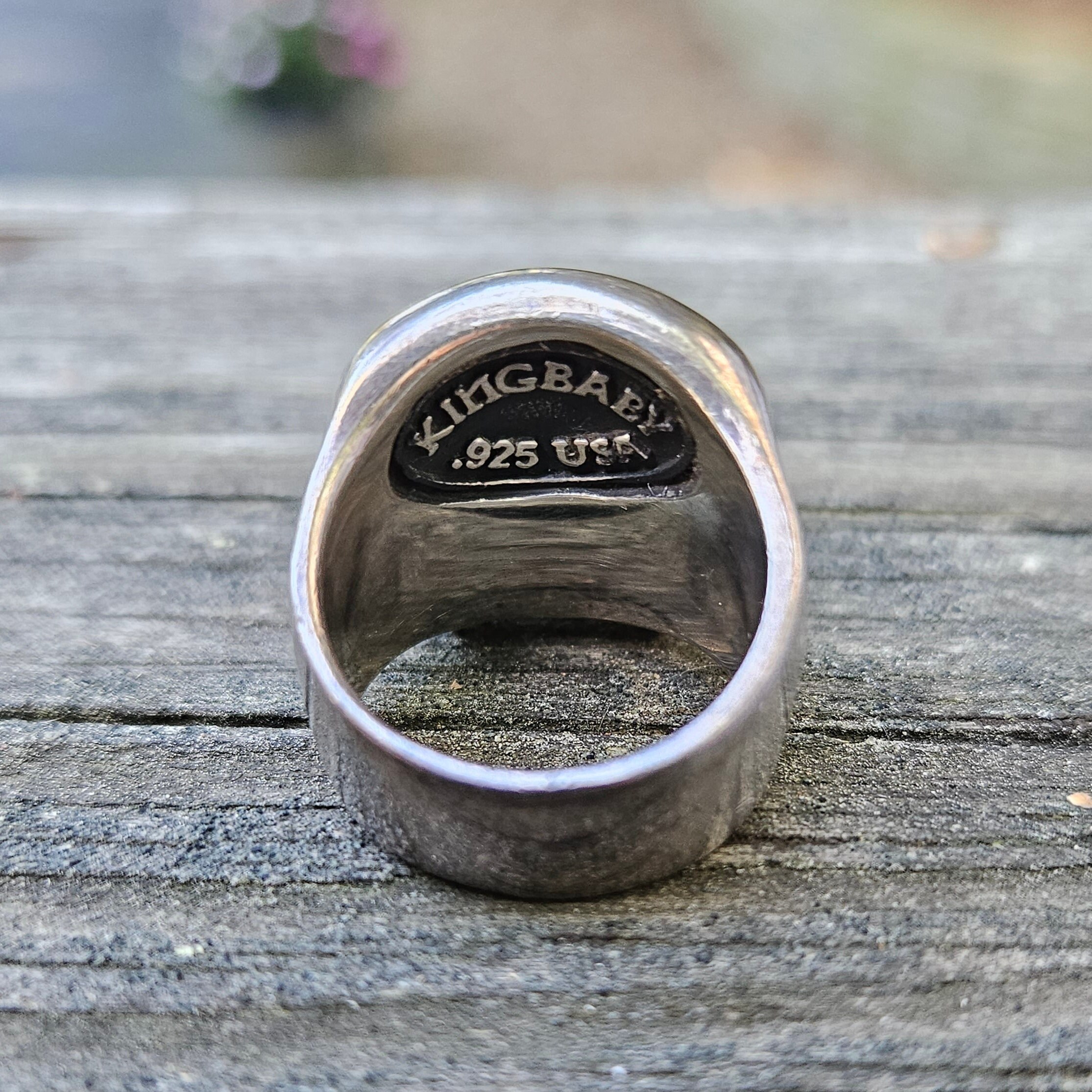 Iconic King Baby Studios Sterling Skull Ring - Very Good Condition