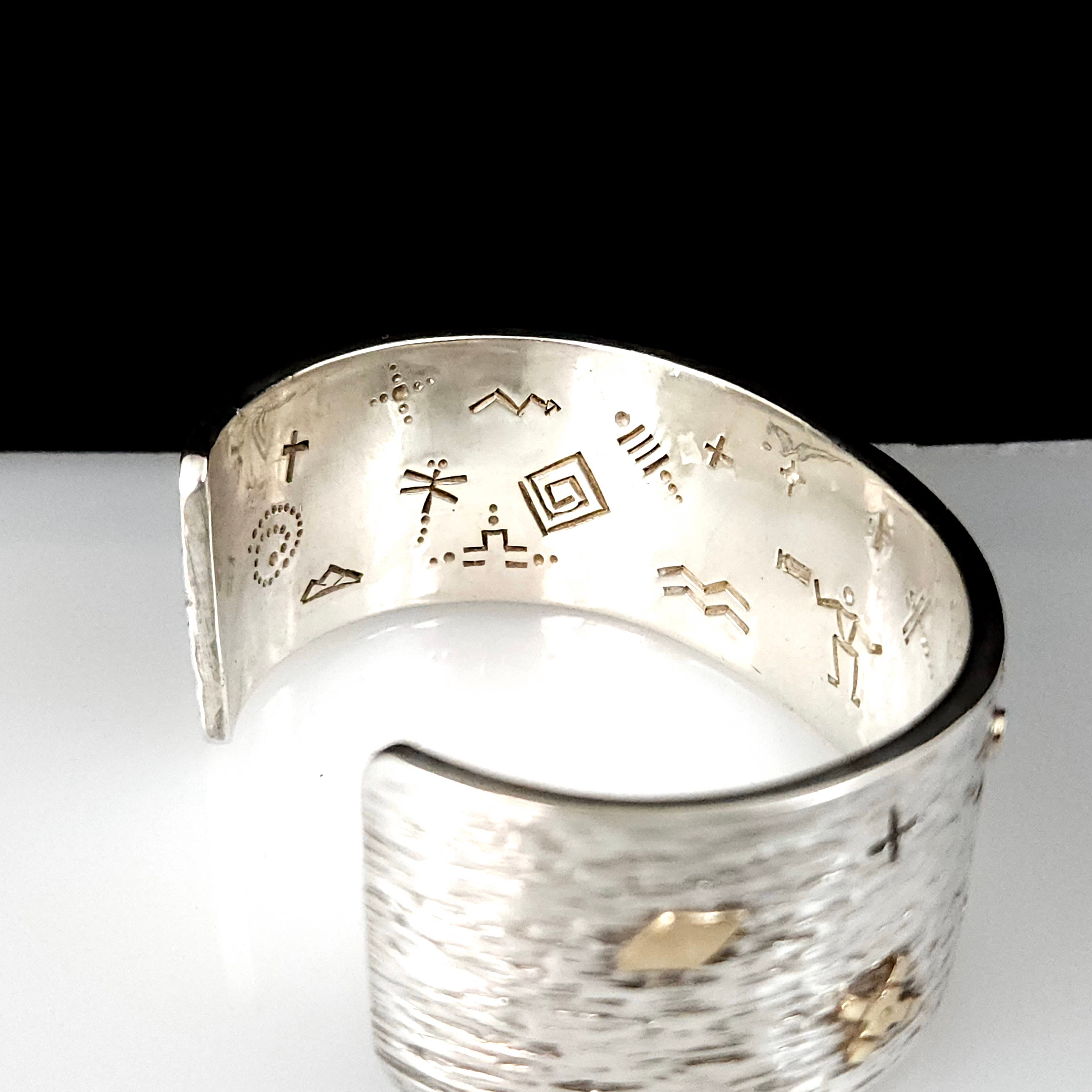 Kee Yazzie - Solid Sterling Silver and 14k Gold Navajo