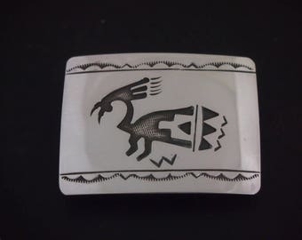 Vintage Navajo Sterling Silver and Turquoise Roadrunner Belt  display picture 1