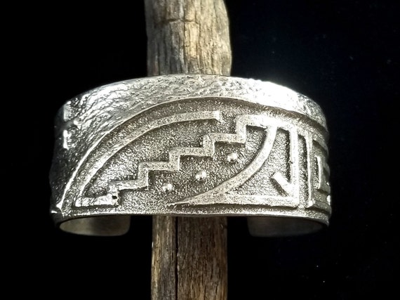 Anthony Bowman Tufa Cast  Solid Sterling Silver  … - image 2