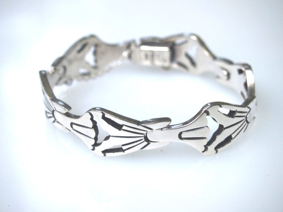 Very Unique Native American Solid Sterling Silver… - image 1
