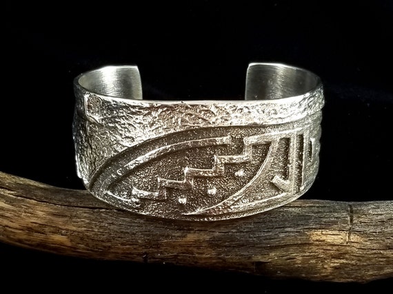 Anthony Bowman Tufa Cast  Solid Sterling Silver  … - image 1