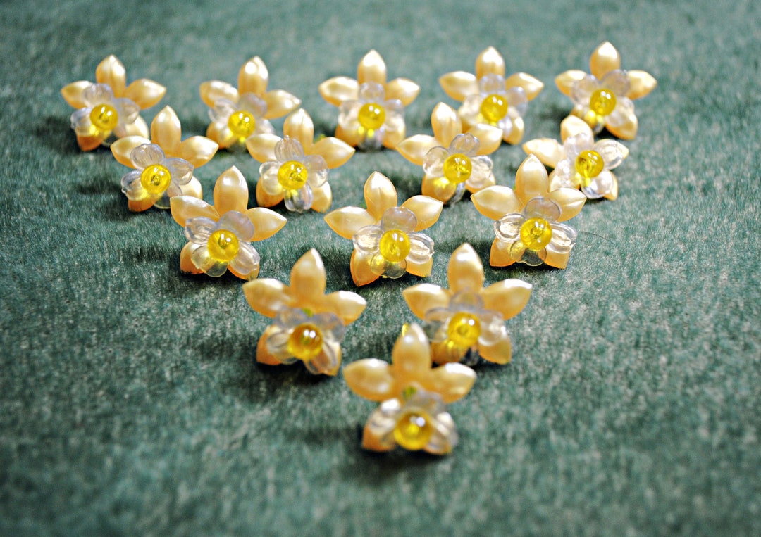 Flower Lights for Ceramic Trees in Yellow and White With Etsy