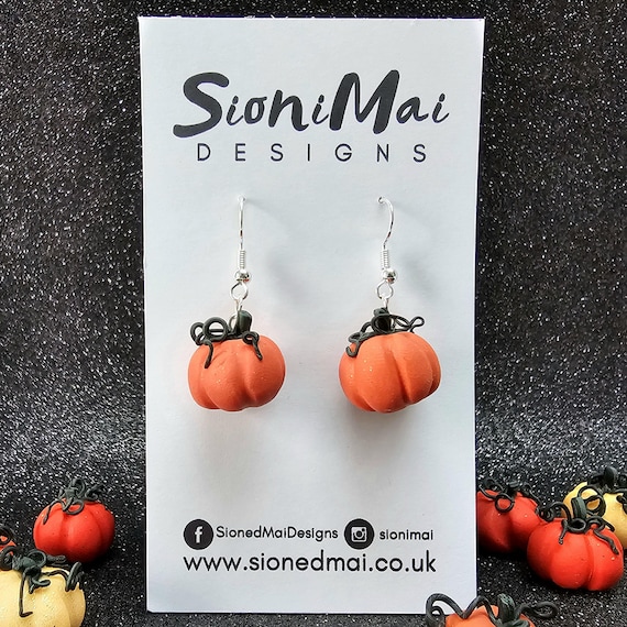 19 Fall Earrings With Leaves, Acorns and Pumpkins 20 Mini Clay Pumpkins