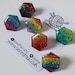Hand Drawn Pin Badge | d20 Critical Roll | Multiple Colours