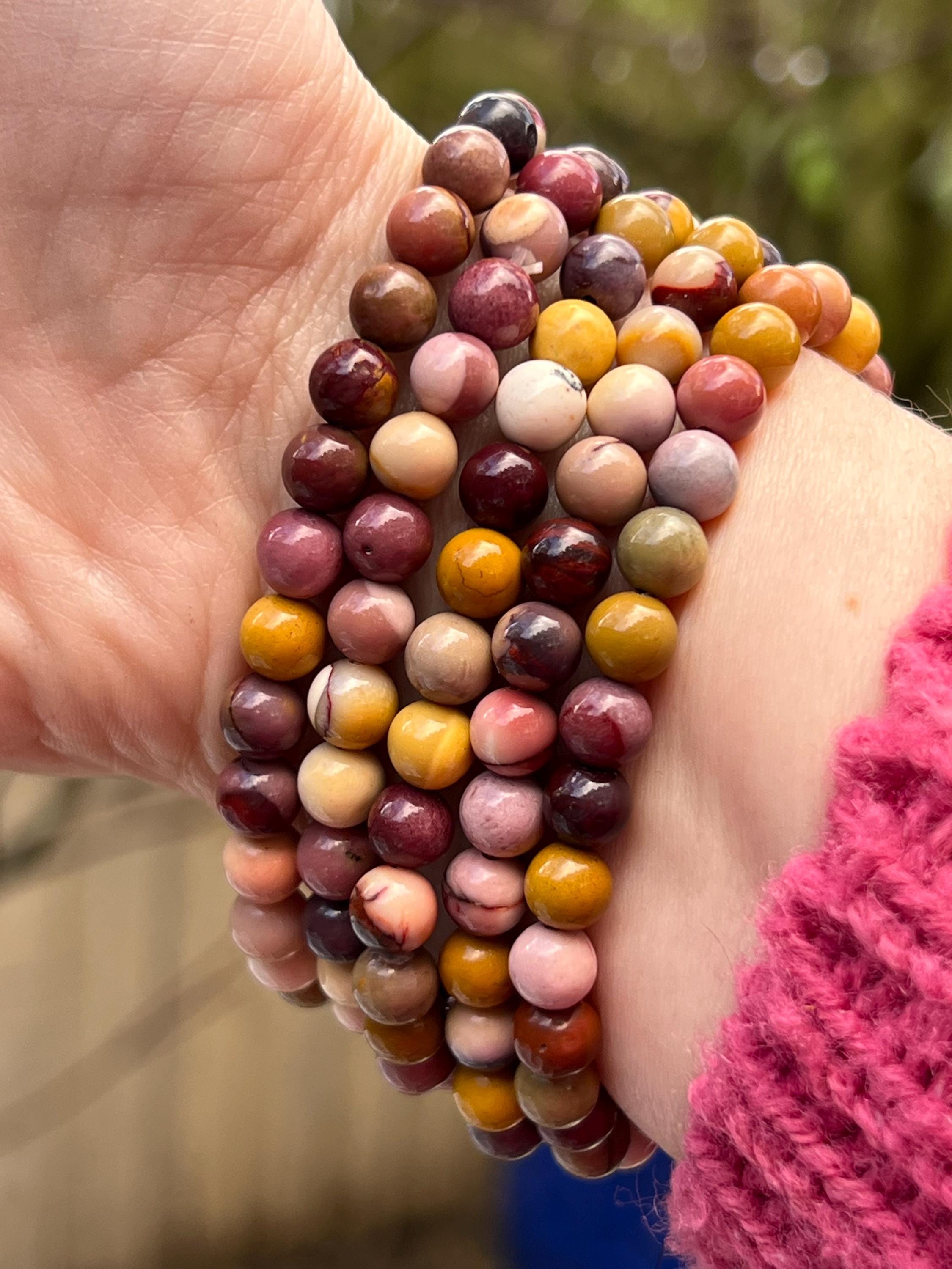 Mookaite Jasper Crystal Beaded Bracelet 6mm AAA+ - Etsy