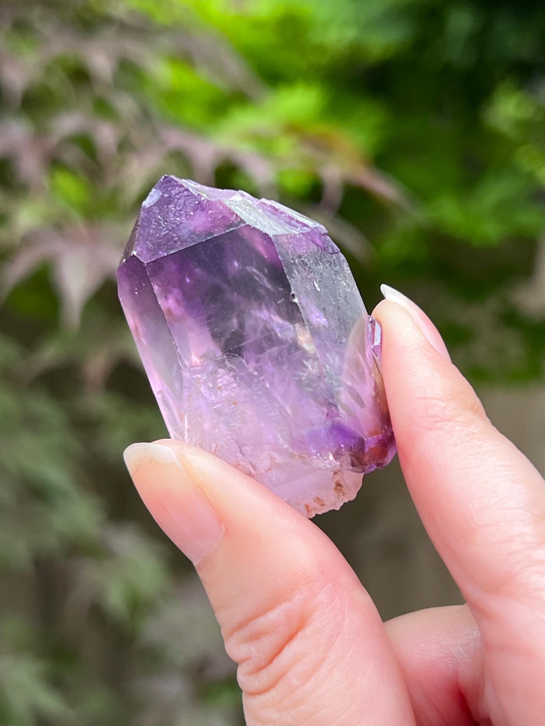 アメジスト ポイント ナチュラル レインボー チブク鉱山 ジンバブエ 18