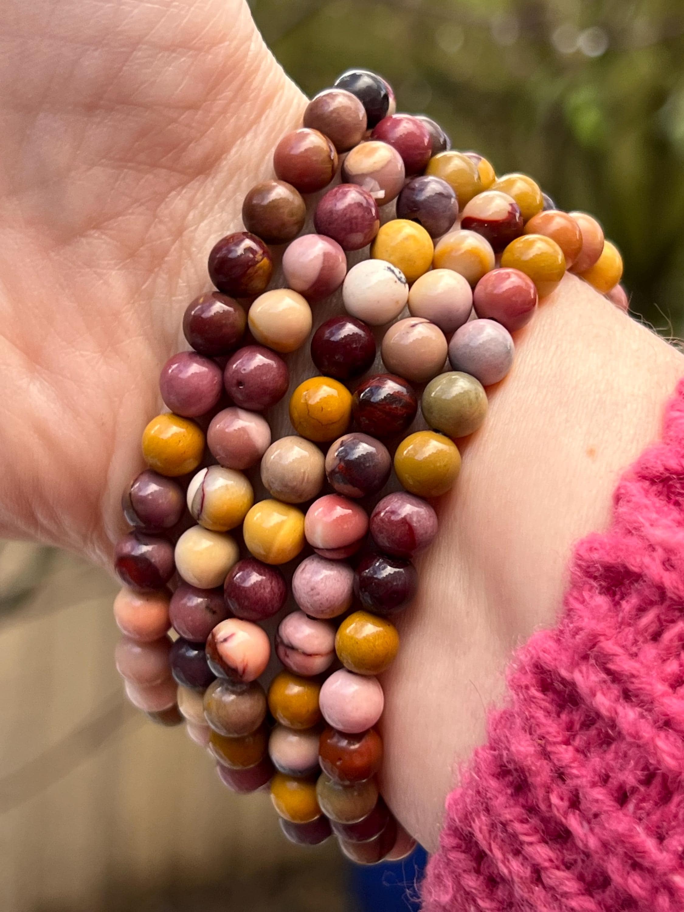 Mookaite Jasper Crystal Beaded Bracelet 6mm AAA+ - Etsy