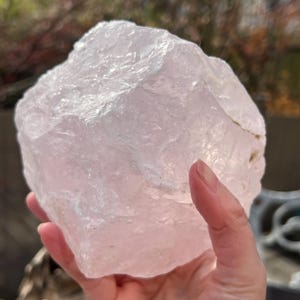 Rose Quartz Large Rough Chunk AAA+ Chakra Love & Acceptance 46 1538g