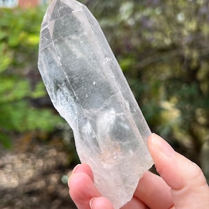 Large Clear Lemurian Seed Clear Quartz Crystal AAA+ Grade 196g 2 with Clarity and Key