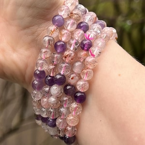 Super Seven Melody Stone Crystal Beaded Bracelet 6mm AAA+