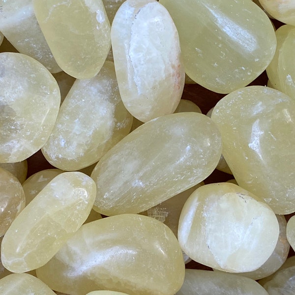 Lemon Calcite Crystal Tumblestone