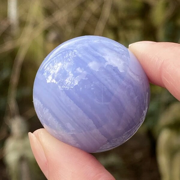 Blue Lace Agate Crystal Ball Sphere AAA+ 16a