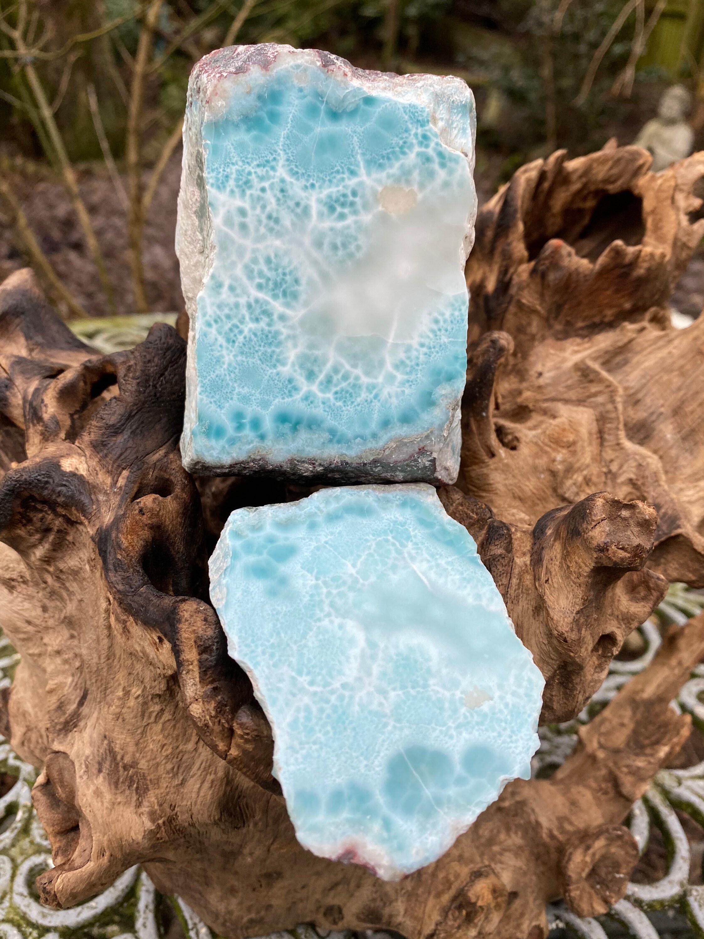 Large Larimar Double Matching Geode Dolphin Stone AAA+ : 1095g - Etsy