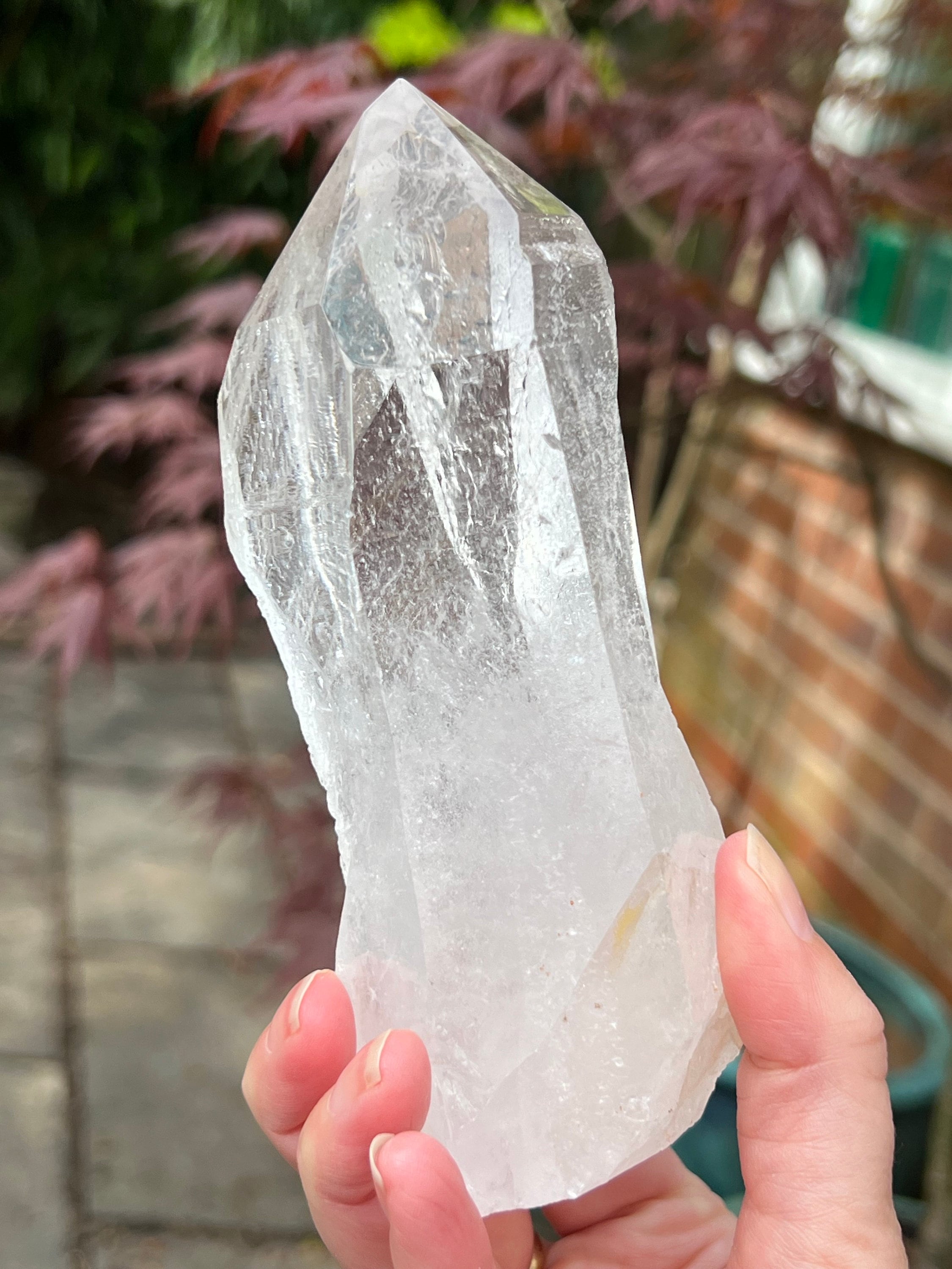 大きな透明レムリアンシードクォーツクリスタルファイングレード68