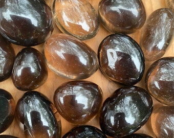 Smoky / Smokey Quartz Tumblestone AAA+ 20mm To 25mm