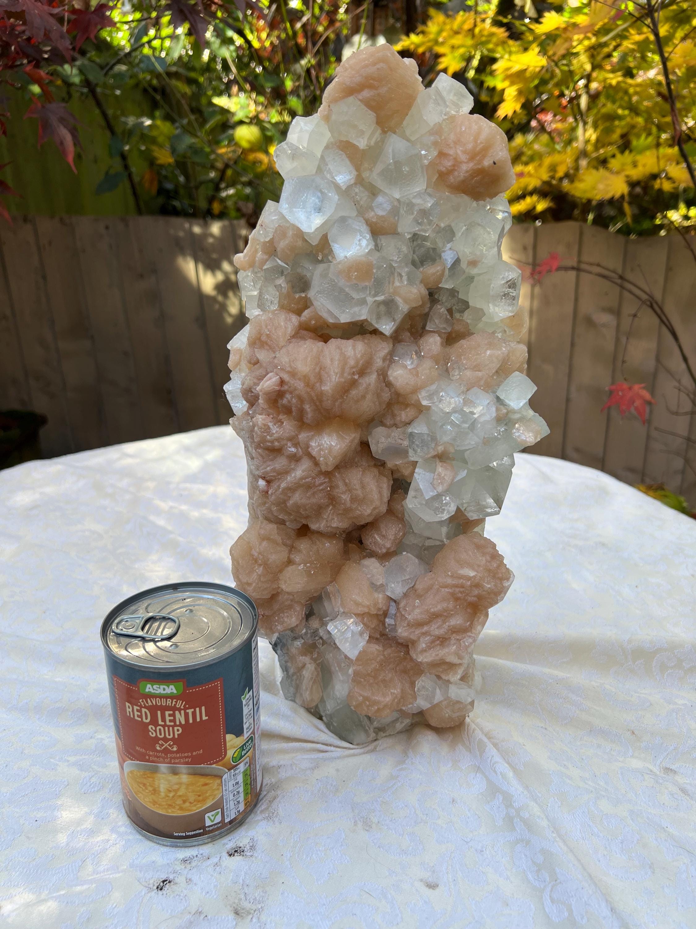 アポフィライト クリスタルクラスター スパークリーオレンジ スティル