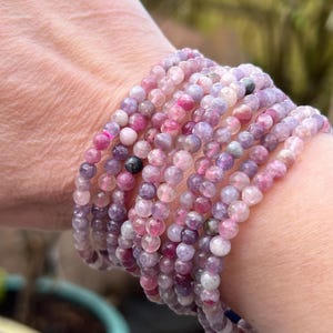 Armband med enhörningssten och kristallpärlor i kristall 4 mm AAA+