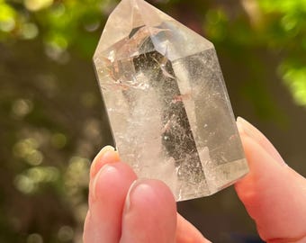 Garden Quartz / Lodolite Quartz Phantom Rainbow Point Tower AAA Transformation Growth 16 47g