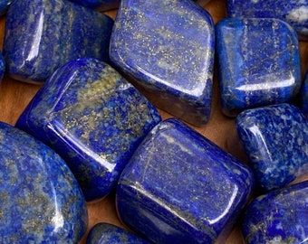 Lapis Lazuli High Grade AAA+ Tumblestone : Serenity / Peace / Self Knowledge