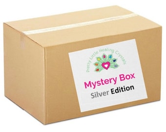 Mystery Crystal Box - Silver - Crystals With A RRP Of 100 Pounds At Least