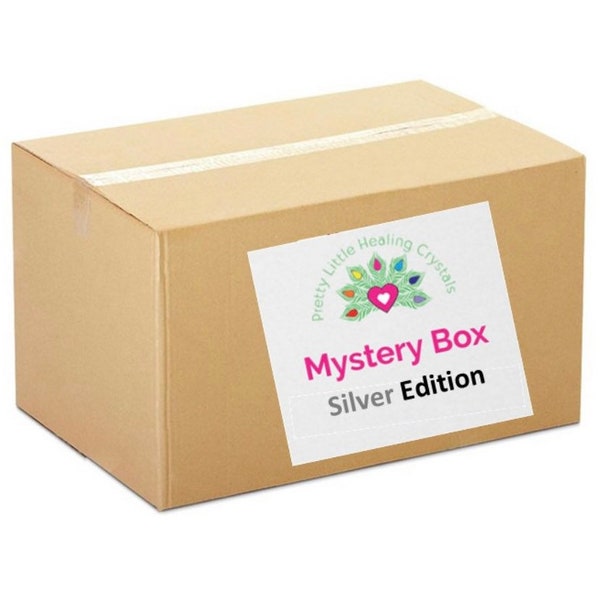 Mystery Crystal Box - Silver - Crystals With A RRP Of 100 Pounds At Least