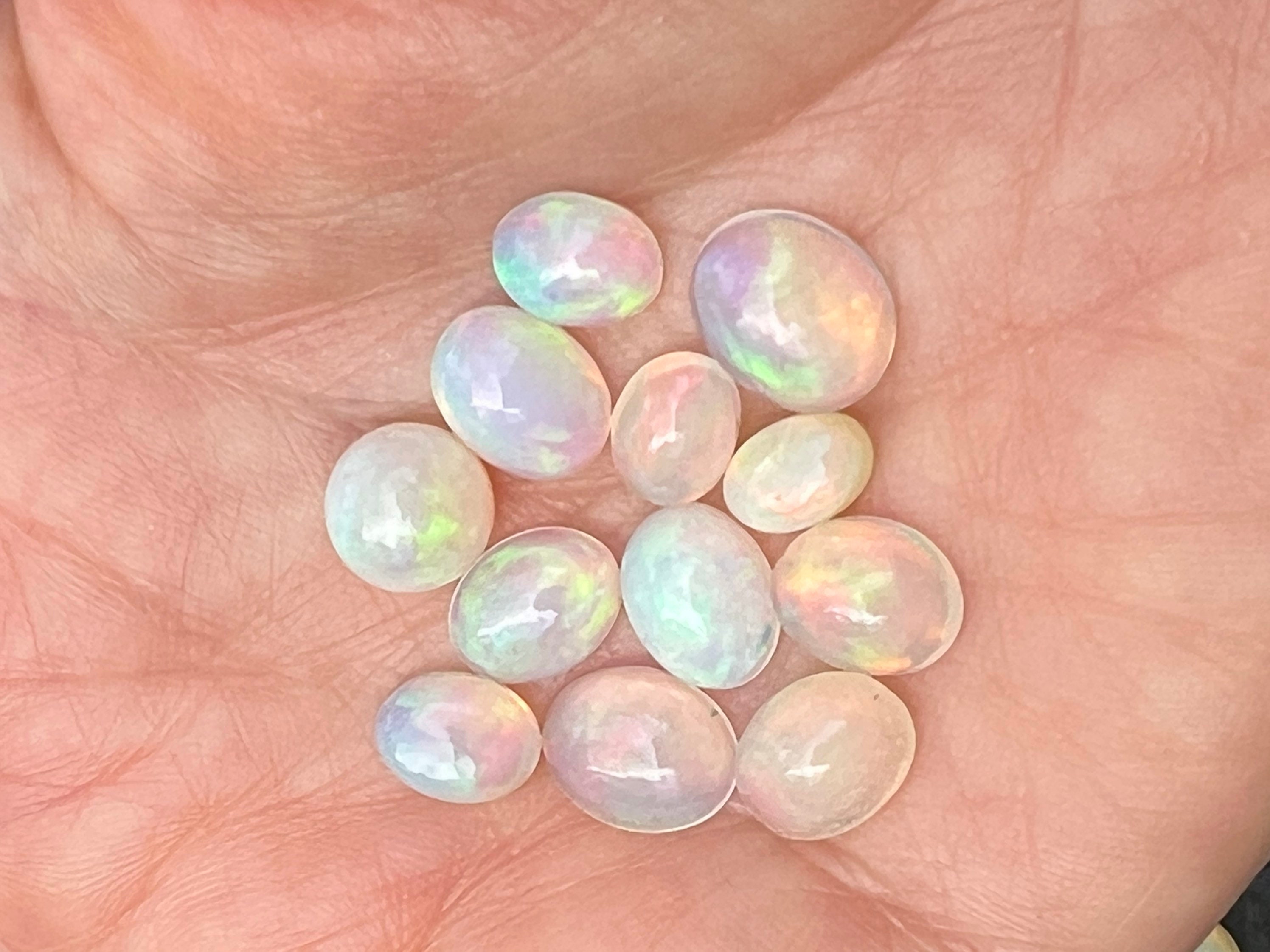 RARE ! OPALE BLANCHE MULTICOLORE D'ETHIOPIE : 3,16 CARATS ★ P408.135t